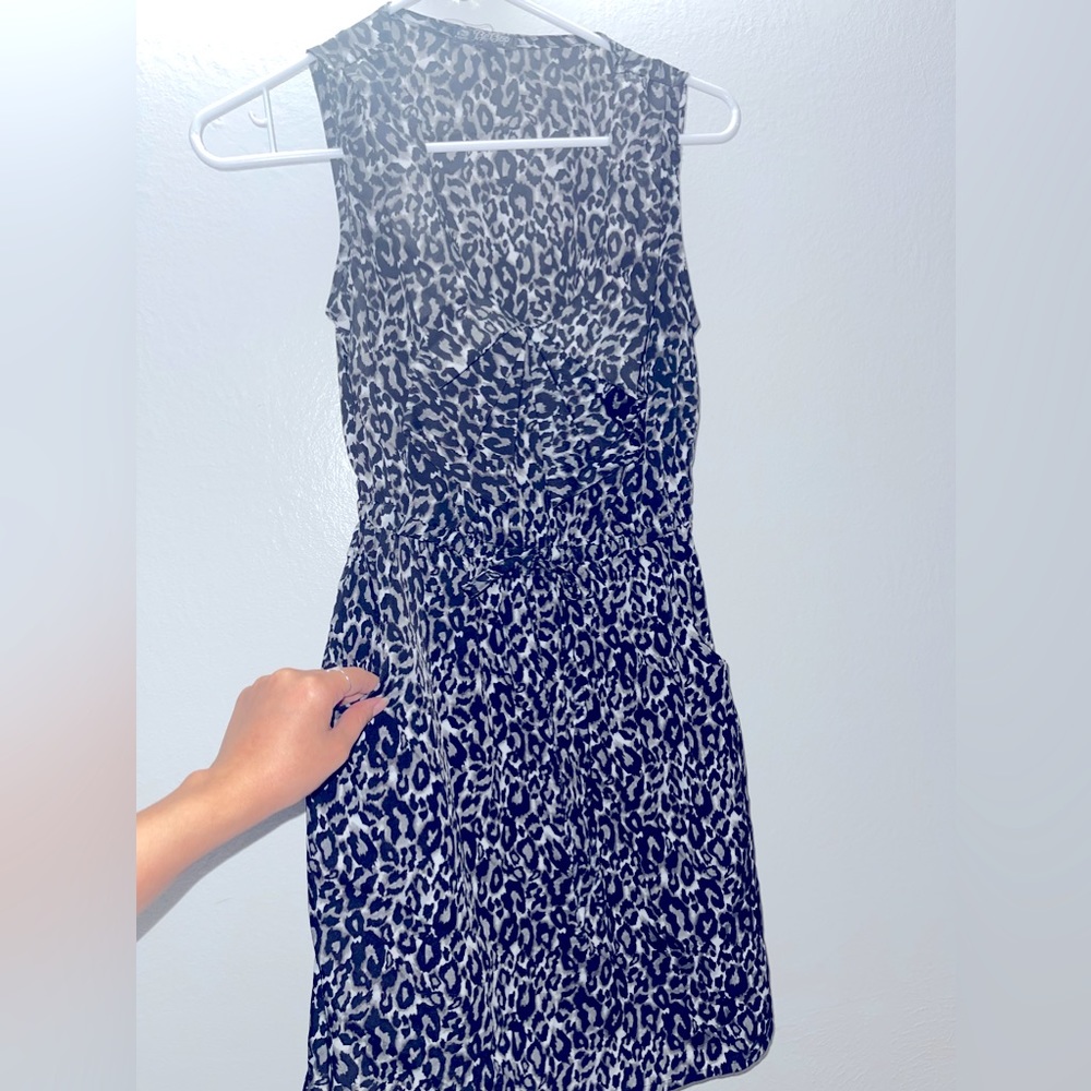 Cheetah print dress with pockets